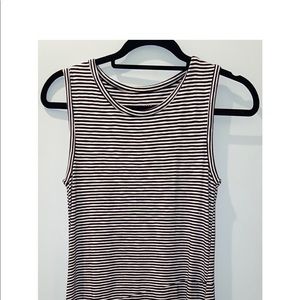 Black and White Striped Dress